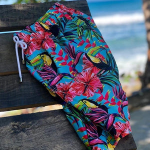 New Prints Beach Shorts For Man Breathable Surf Board Swimwear Quick Dry Swim Trunks Pants With Pocket Male Briefs Bathing Suit